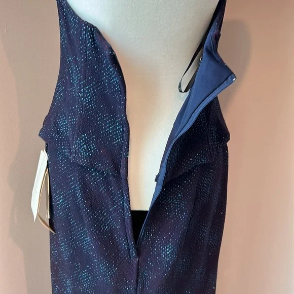 Y2K Scott McClintock halter neck sparkly evening gown Vintage 10P (modern 4-6) - Picture 10 of 16